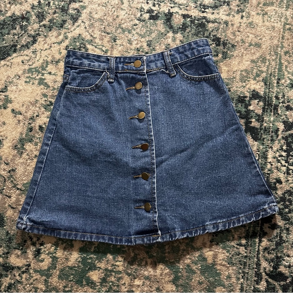Mini jean skirt